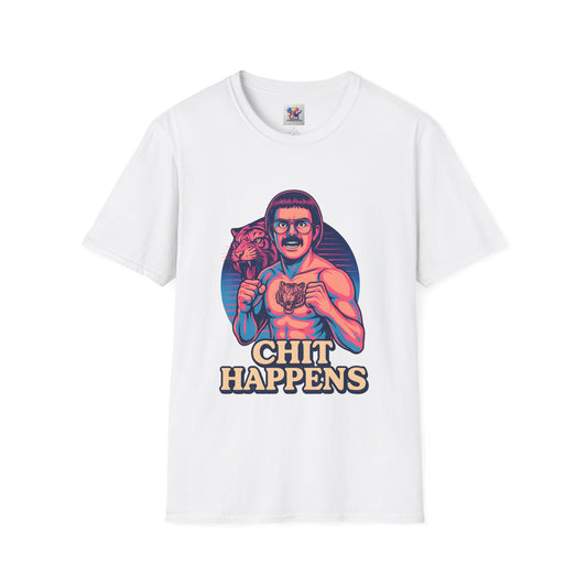Chit Happens Funny Tiger Meme Shirt, Viral Video, Office Humor Vintage T-shirt, Motivational Gift, Graphic Top